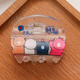 CLEAR CAT MINI HAIR CLAW CUTE CLIP FOR GIRLS_CWAHA0281