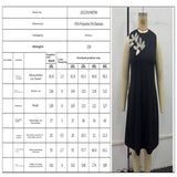 SLEEVELESS LOOSE DRESS SOLID WITH 3D DETAIL_CWDMD5962