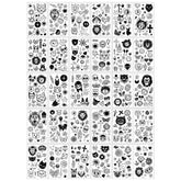 BLACK FINGER TATTOOS MINIMALIST SEXY LOOK_CWMM8235