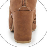 Women Fashion Hollow Thick Heels