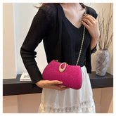 SHOULDER EVENING BAG CHAIN SQUARE BAG CLUTCH BAG_CWAB3253