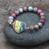 HEART 10MM BEADED BRACELETS WITH STRETCHY BANDS_CWAJE3937