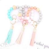 COLORFUL KEYCHAIN TASSEL BRACELET_CWAJE0655