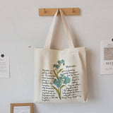 Vintage Canvas Tote Bag For School And Daily Use_Cwab5620