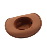 Unisex Cowboy Fedora Hat Western Style_Cwah04450