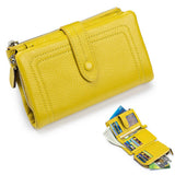 SOFT LEATHER SHORT STYLISH FOLDING LEATHER WALLET_CWAB3779