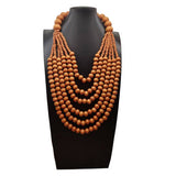 MULTI LAYER WOODEN BEAD TASSEL SWEATER CHAIN_CWMM4851