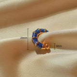 ELEGANT DOPAMINE GLITTER HOOP EARRINGS FOR WOMEN_CWAJE5023