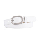 Women New Slim Fit Oval Pu Belt_Cwabe0352