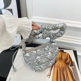 CLOUD BAG SHINY PUFFY DUMPLING SHOULDER PURSE_CUAB00505