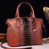 CLASSY CROCODILE PATTERN TOP HANDLE BAG_CWAB0572