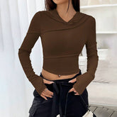 V-Neck Hoodie Slim-Fit Base Hoodie