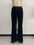 Spicy Girl Velvet Slightly Sagging Long Pants