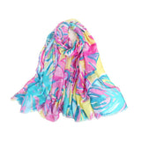 SPRING SUMMER SCARF CASUAL SILK SHAWL FOR WOMEN_CWASC0682