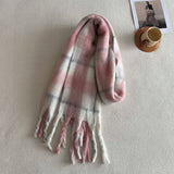 DESIGNER SOFT PLAID FAUX CASHMERE SCARF FOR WINTER_CWASC2326
