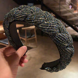 FASHION MULTICOLOUR WEAVE DETAIL HAIR HOOP_CWAHA0201