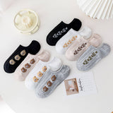 CARTOON BEAR SILICONE ANTI SLIP BOAT SOCKS_CWMS2023