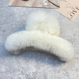 REX RABBIT FUR CLAWS ELEGANT MIXED COLOR CLIPS_CWASC1591