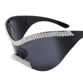 LUXURY RHINESTONE LARGE FRAME CYCLING SUNGLASSES_CWASG0863