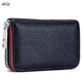 Top Layer Cowhide Zipper Genuine Leathe Card Holder_Cwab3835