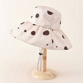THIN POLKA DOT SUN PROTECTION BUCKET HAT_CWAH1415