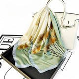 ELEGANT POLKA DOT SATIN SILK SCARF_CWASC0816