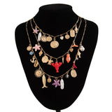 BOHEMIAN HEAVY CHAIN VINTAGE STACKING NECKLACE_CWMM3178