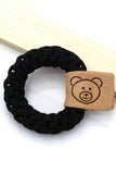 5PCS BEARS DECORATIVE TWO TONE CASUAL HAIR TIE_CWAHA0187