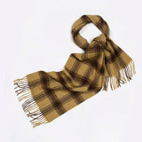 100% WOOL PLAID SCARF UNISEX WARM WINTER WRAP_CWASC2346