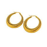 MINIMAL HOLLOW HOOP STUD EARRINGS FOR WOMEN_CWAJE5092