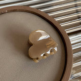 MINI HEART ACETATE HAIR CLAW FRENCH CHIC CLIP_CWAHA2637