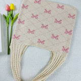 Cwab4567_Bow Knit Large Capacity Tote Bag