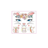 KIDS CHRISTMAS UNICORN PANDA FACE TATTOOS_CWMM8256