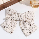 SIMPLE AND ELEGANT FLOWER DOT BOW CLIP_CWAHA2301