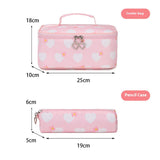 GIRLS BACKPACKS FOR SCHOOL 3 PIECE HEART DESIGN_CWAB5390