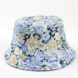 Cwah1507_Floral Design Reversible Cotton Bucket Hat