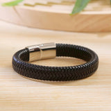 SIMPLE MAGNETIC CLASP HANDWOVEN BRACELET_CWAJE1458