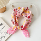 COTTON LINEN FLORAL SQUARE SCARF FOR WOMEN_CWASC0852