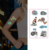 GLOW IN THE DARK SPORT TATTOOS SWEATPROOF SET_CWMM8387