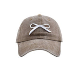 NEW WOMENS BOW EMBROIDERED BASEBALL CAP CWAH1239