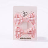 GIRLS PLAID LACE HAIR CLIPS DAILY PRINCESS_CWAHA6738