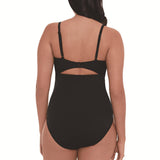 LEOPARD PRINT SLIM CUT OUT BIKINI SWIMSUIT_CWMW0620