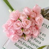 FAUX 27 HEAD ROSE BOUQUET FOR WEDDING HANDHELD_CWMM6585