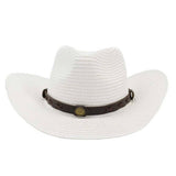 RETRO SUNSCREEN WESTERN COWBOY STRAW HAT_CWAH1242