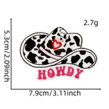 PINK GIRL WESTERN COWBOY GIRL CARTOON STICKER_CWMM4036