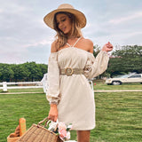 Strapless, Strapless, Long-Sleeved Dress