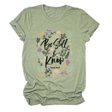 Womens Faith Tee, Be Still And Know_Cwtts1480