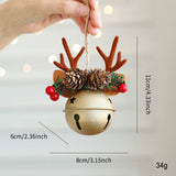 MIXED CHRISTMAS BELLS ANTLERS BOWS PINECONE DECOR_CWMM9786