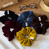 Velvet Scrunchie Retro Ponytail Hair Tie_Cwaha08125