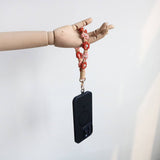 NEW PEARL FLOWER COTTON ROPE KEYCHAIN_CWMM1559
